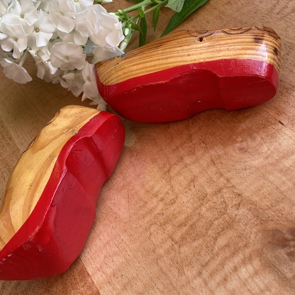 Pair of Vintage Mini Dutch Clogs Handmade clog - Picture 6 of 6